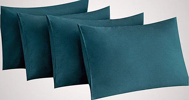 Blue-Green Pillow Cases Queen Size - Super Soft, Smooth and