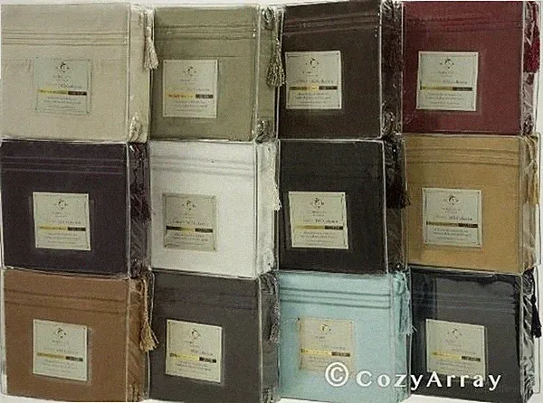 DEEP POCKET 1600 SERIES 4 PIECE BED SHEETS SUPER SOFT SHEET SET ALL SIZES