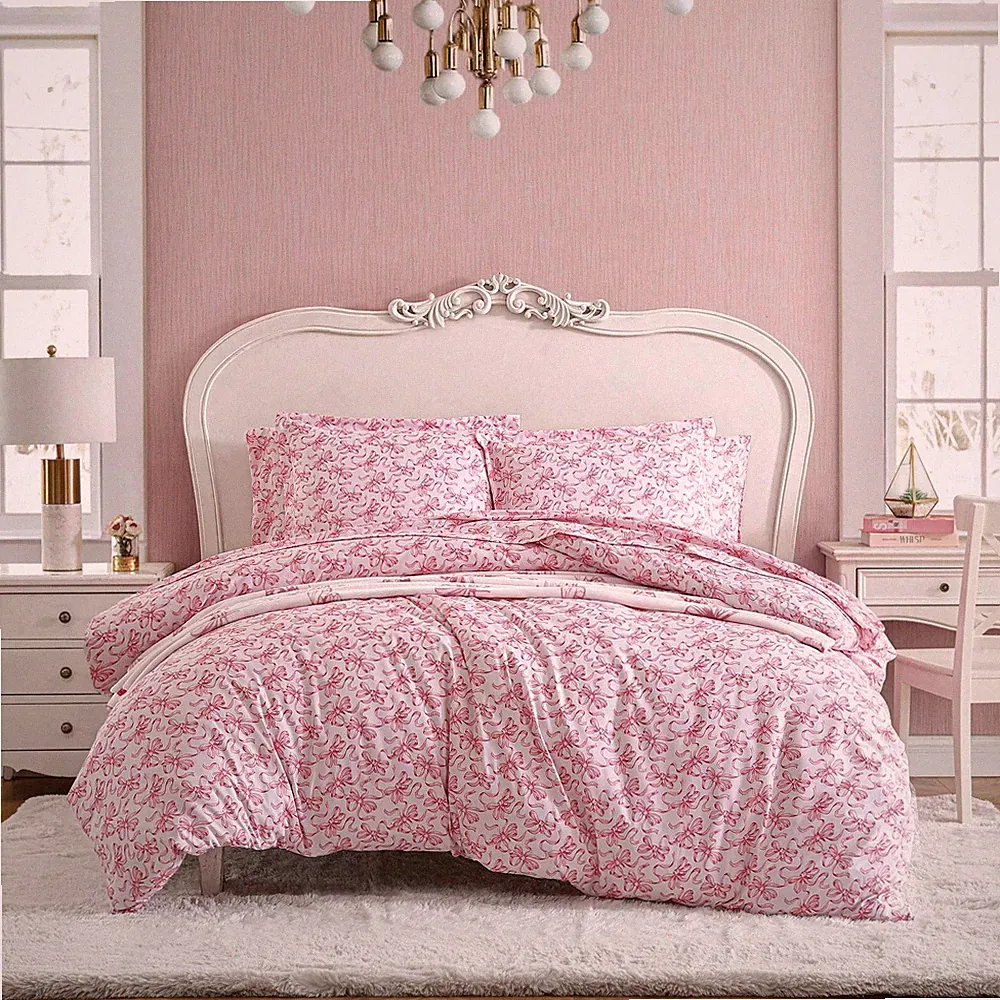 Full/Queen Duvet Cover Set, Super Soft Bedding with Matching Shams, Chic Be...
