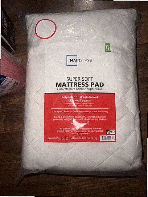 Mainstays Super Soft Queen Mattress Pad Polyester Microban Scotchgard