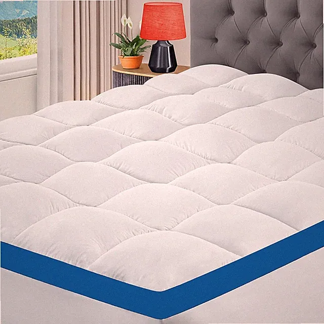 Plush Waterproof Super Queen Mattress Topper with Deep Pocket Fit