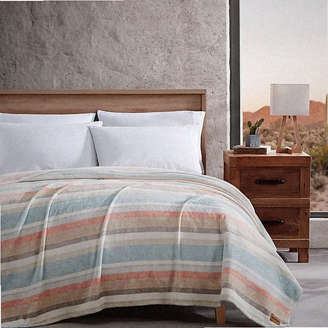 Queen Size Blanket, Super Soft & Reversible Plush Fleece Bedding, Throw Blanke