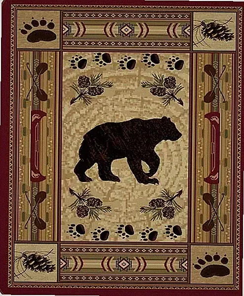 Queen Size Native Bear Patchwork Quilt Mink Faux Fur Blanket Super Soft Plush