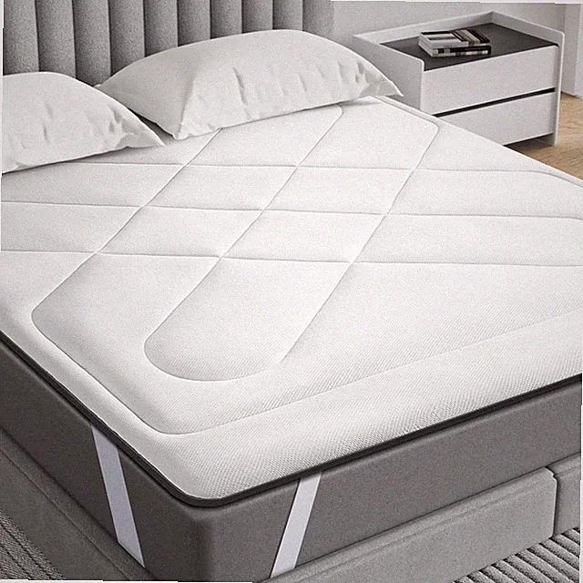 Quilted Mattress Topper Protector Cooling Breathable Fitted Cover Pad Many Size