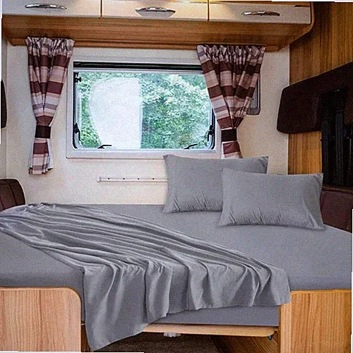 RV Queen Sheets, Super Soft RV Short Queen Sheets for RV Camper, 4 Piece Bed She