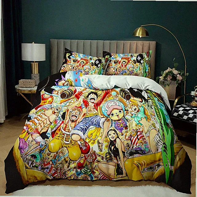 Single Double Queen King Super King Bed Quilt Duvet Doona Cover Set One Piece