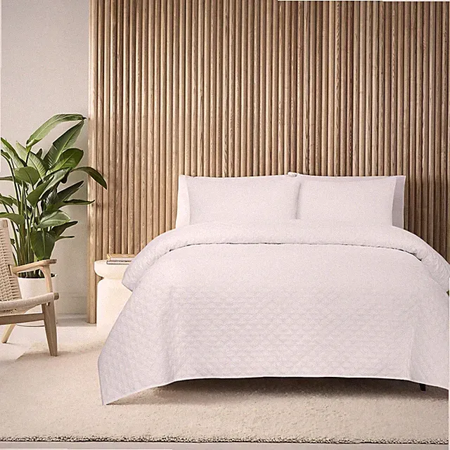 Soft Double Queen King Size Quilted Coverlet Set Bedspread Bedding Pillowcase AU