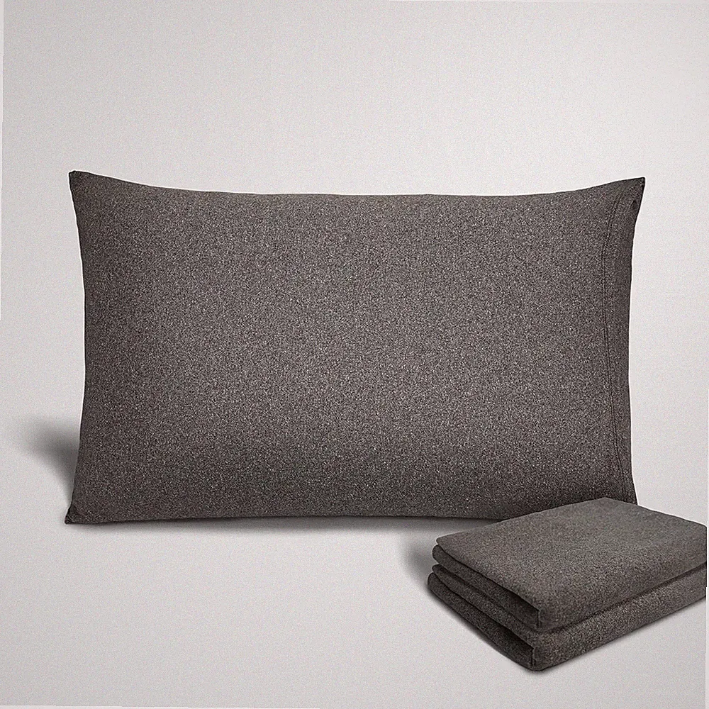 Stretch Pillowcases - Micro Jersey Knit & Ultra Soft Grey Pillowcase, Standard