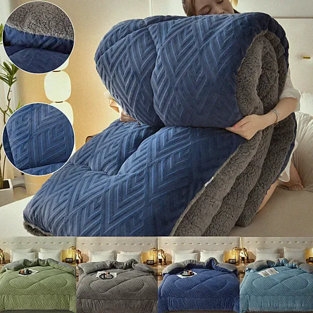 Super Soft Sherpa Throw Blanket Reversible Comforter All‑Season Mothers Day Gift