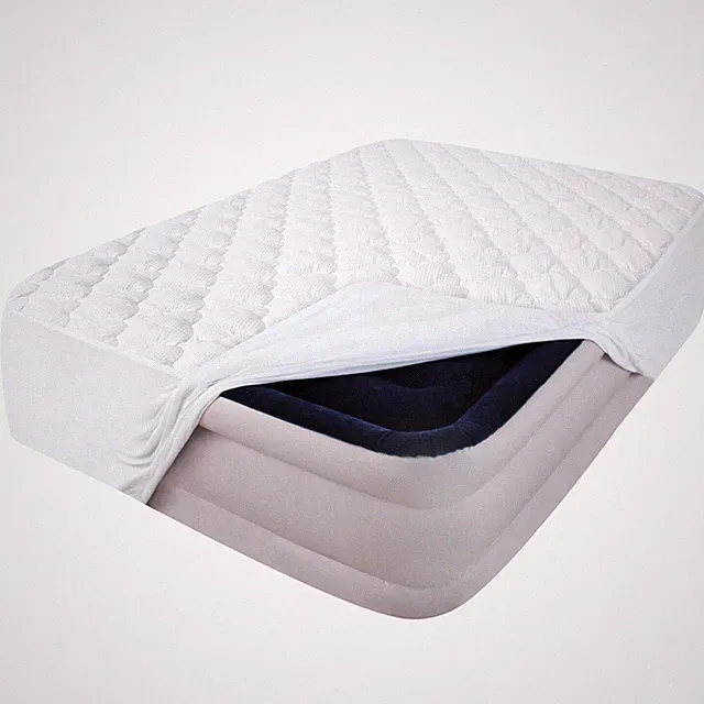 Thick Quilted Mattress Topper Super Soft Air Mattress Cover 15"-23" Deep Queen