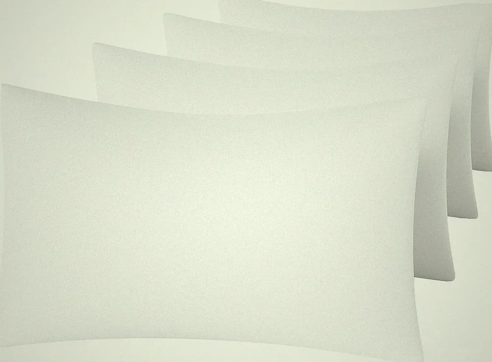 White Pillow Cases Set of 4 Queen Size - Super Soft, Smooth and Breathable Pillo